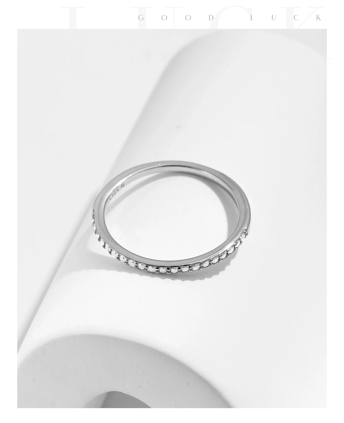 Simple Eternity Moissanite Ring