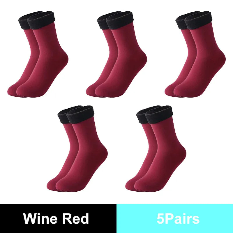 Warm Solid Women Socks