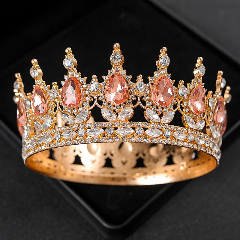 Baroque Round Wedding Crown