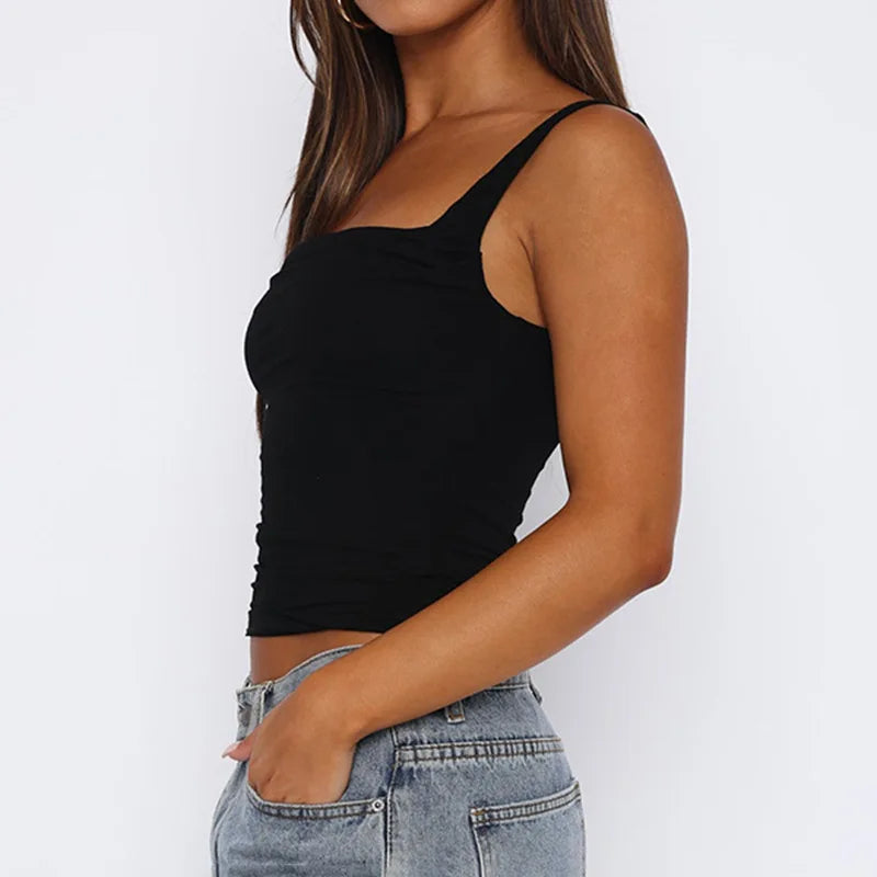 Sexy Backless Streetwear Casual Slim Tank Tops