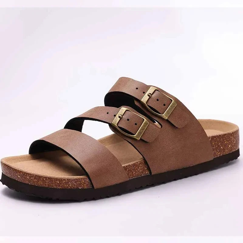 Classic Cork Antislip Outdoor Slippers With Arch Support
