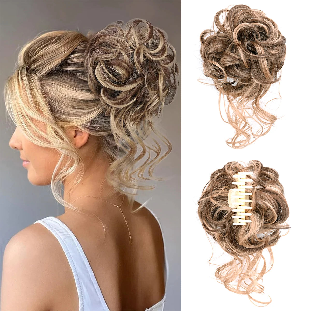 Hair Bun Clip In Ponytail Hair Extensions