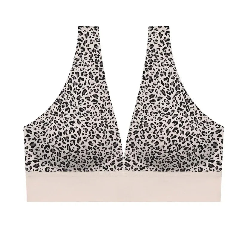 Contrast Lace Wireless Bra