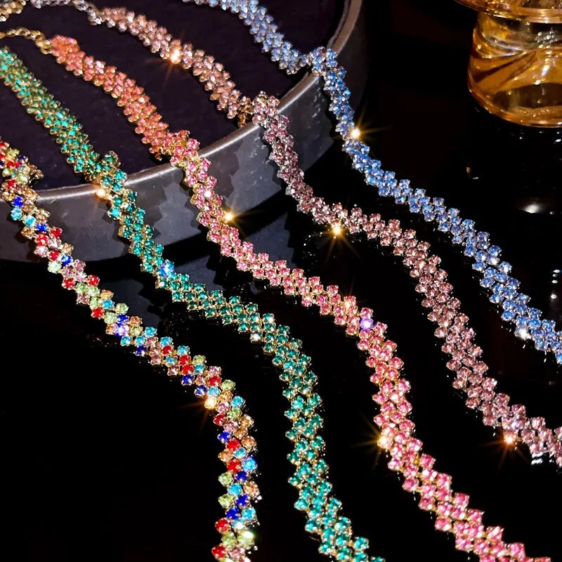Full Rhinestone Choker Necklace