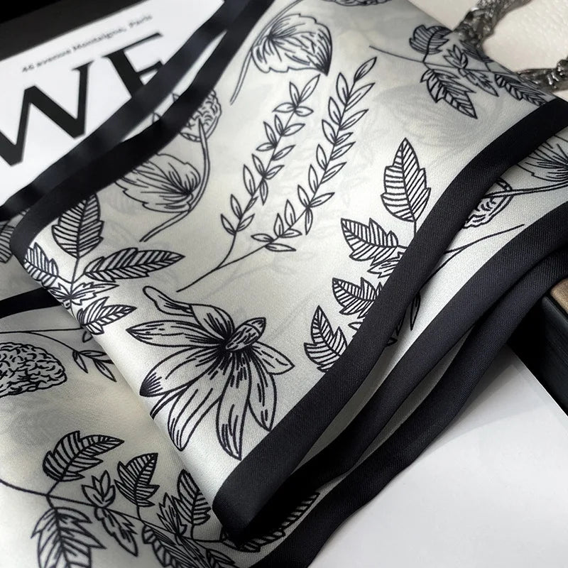 Fashion Print Hair Ribbon Scarf
