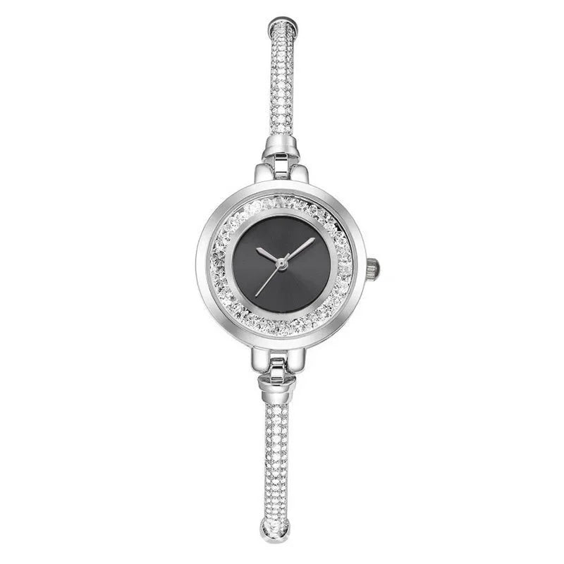 Women's Wristwatch Gold Bracelet Small Dial Elegant Watch
