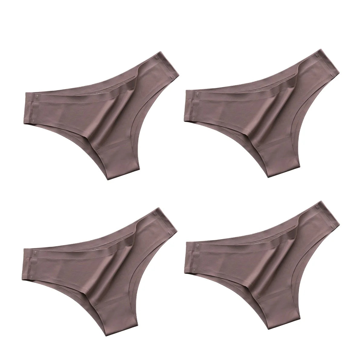 4PCS/Set Seamless Panties Ice Silk