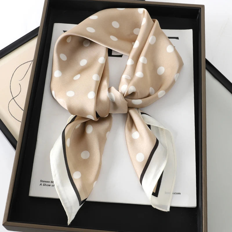 Silk Square Plaid Scarf