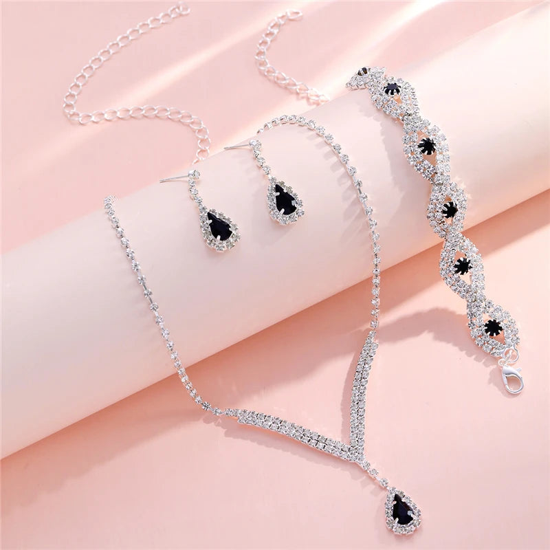 Rhinestone Bride Jewelry Set