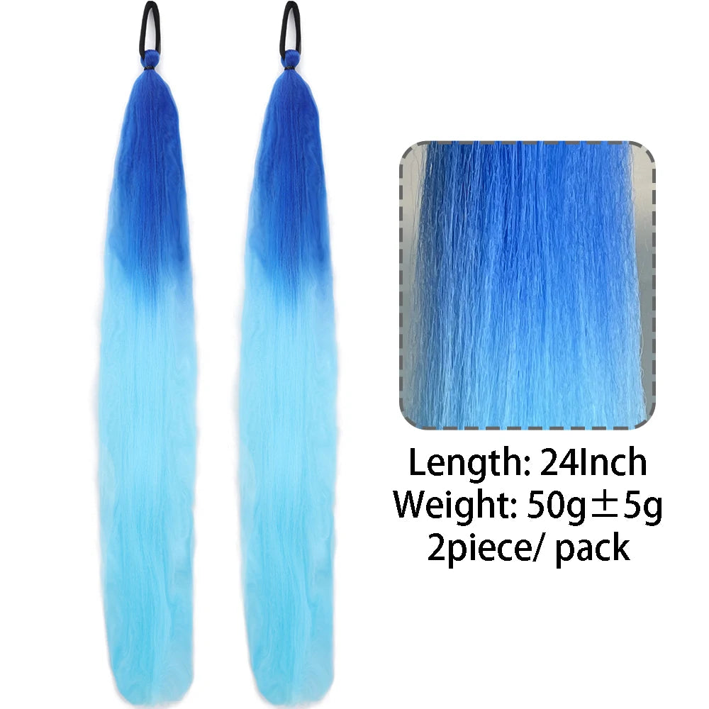 Synthetic Colorful Ponytail Extension