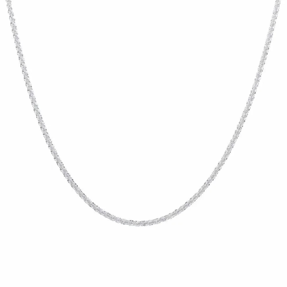 Popular 925 Sterling Silver Cross Zircon Necklace