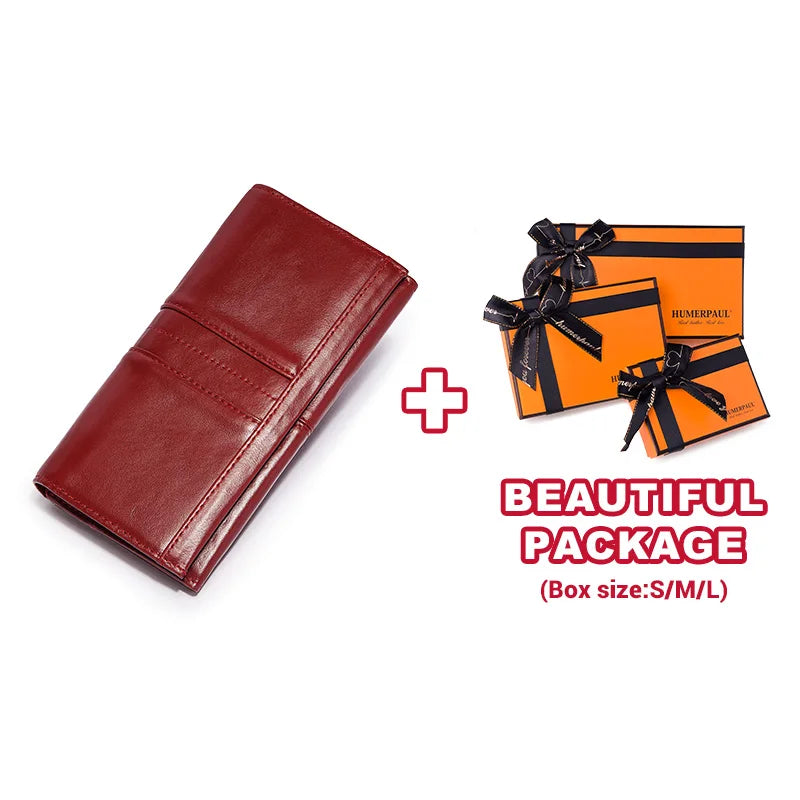 Women's Clutch Bag Genuine Leather Wallets