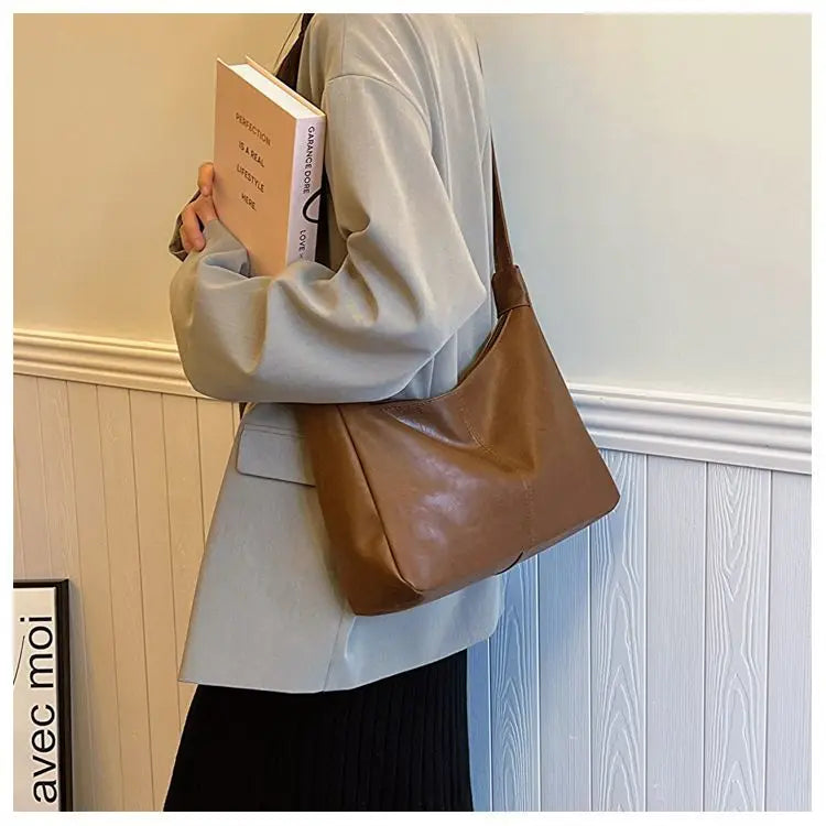 Leather Commuter Fashion Vintage Casual Tote Bag