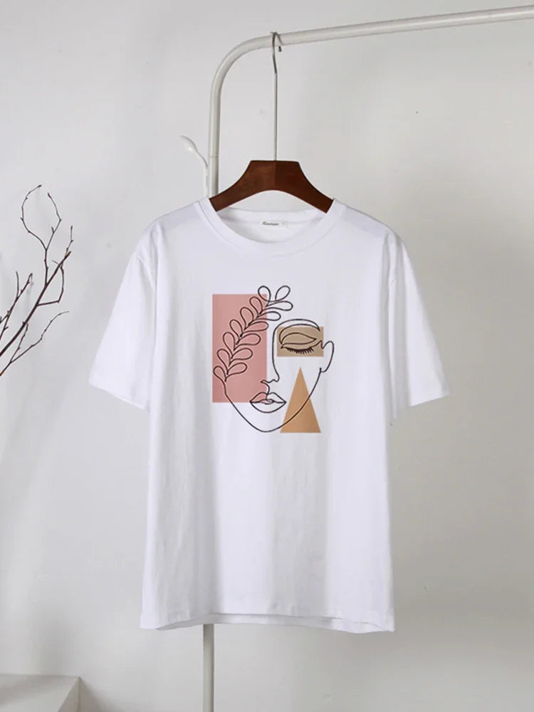 Aesthetic Character Printed T Shirt