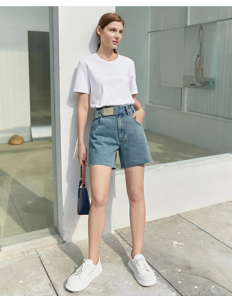 Minimalism Summer New Fashion Design Jeans for Women