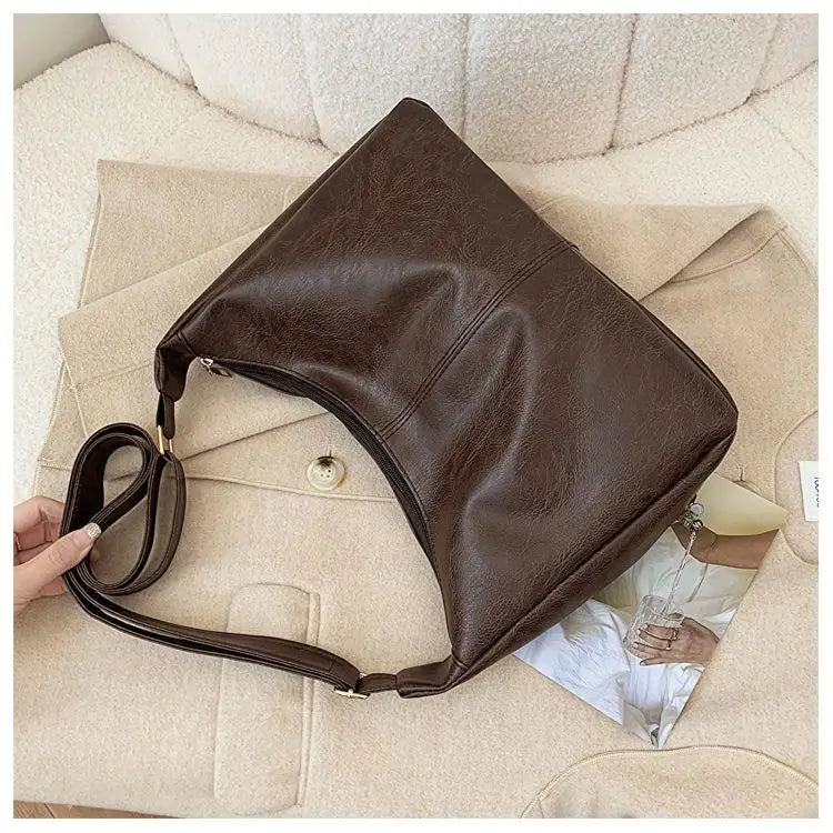 Leather Commuter Fashion Vintage Casual Tote Bag