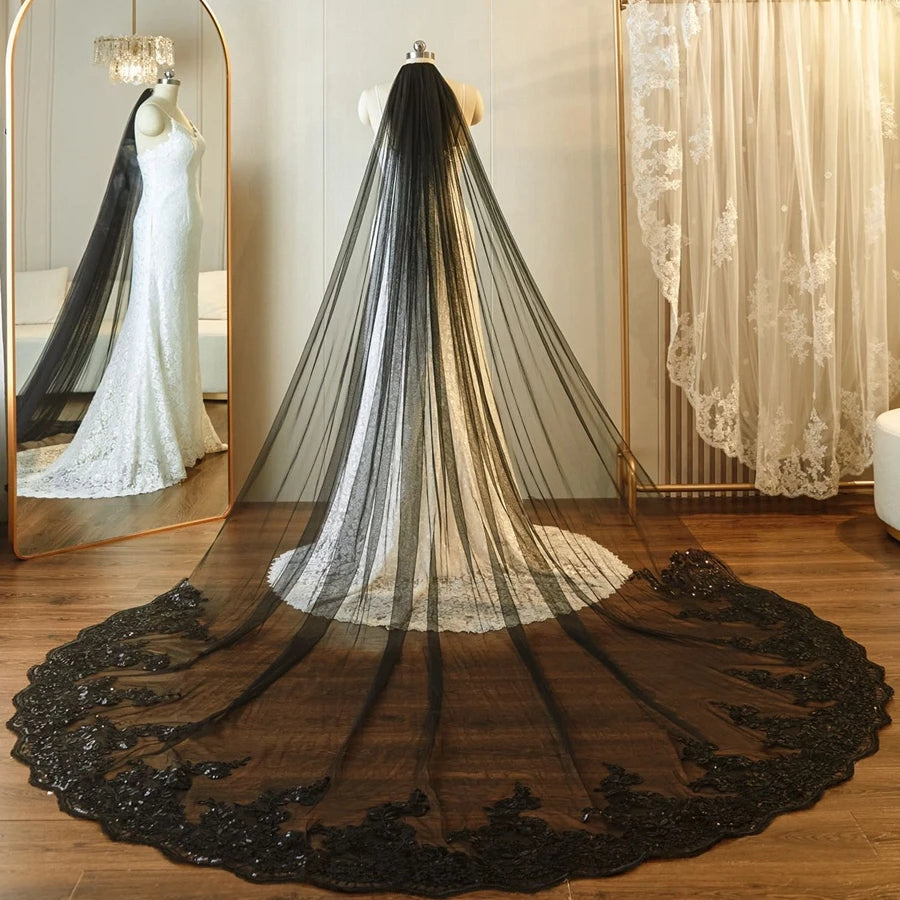 Wholesale white Ivory 3*3 Meter Cathedral wedding veils