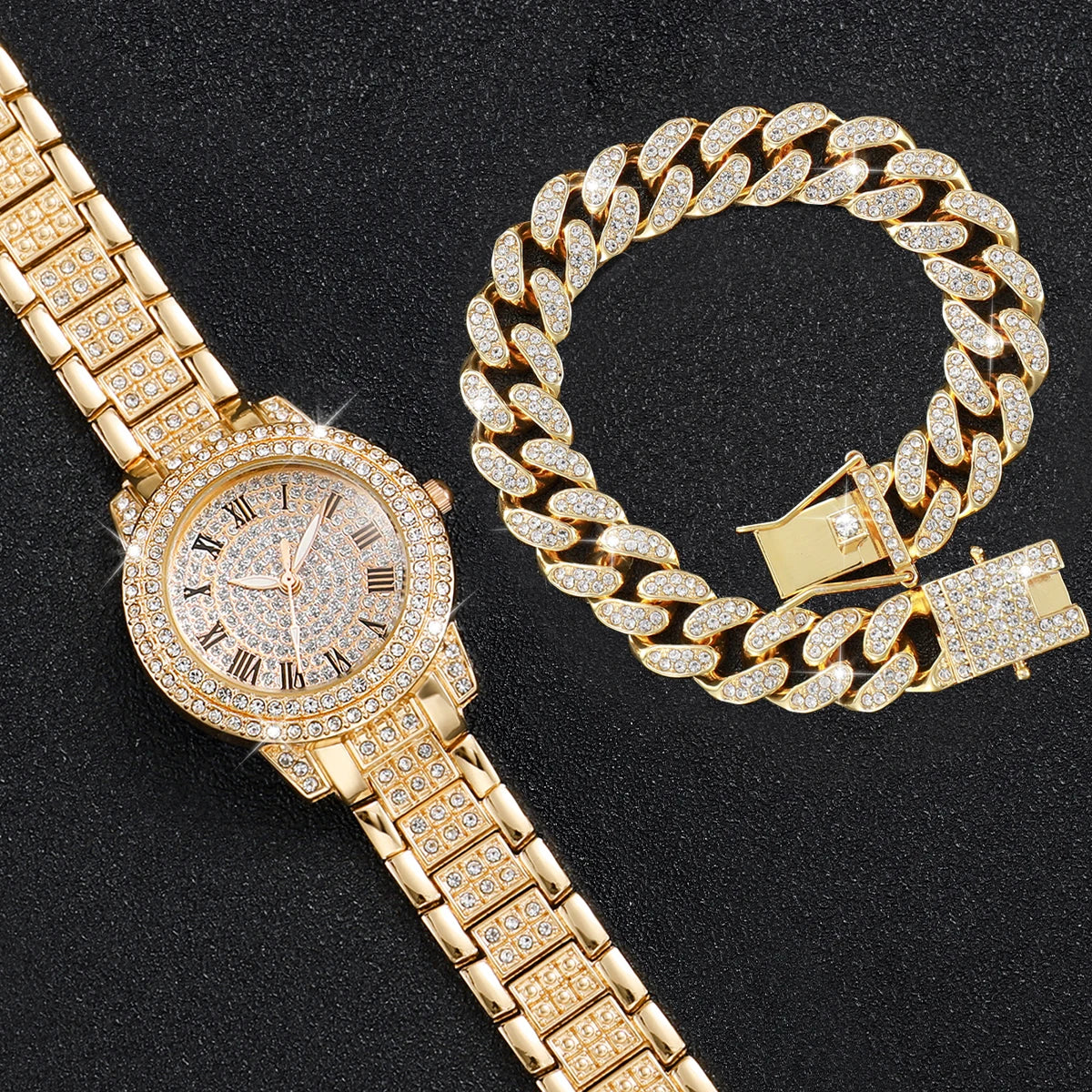 Rhinestone Womens Bracelet Watches