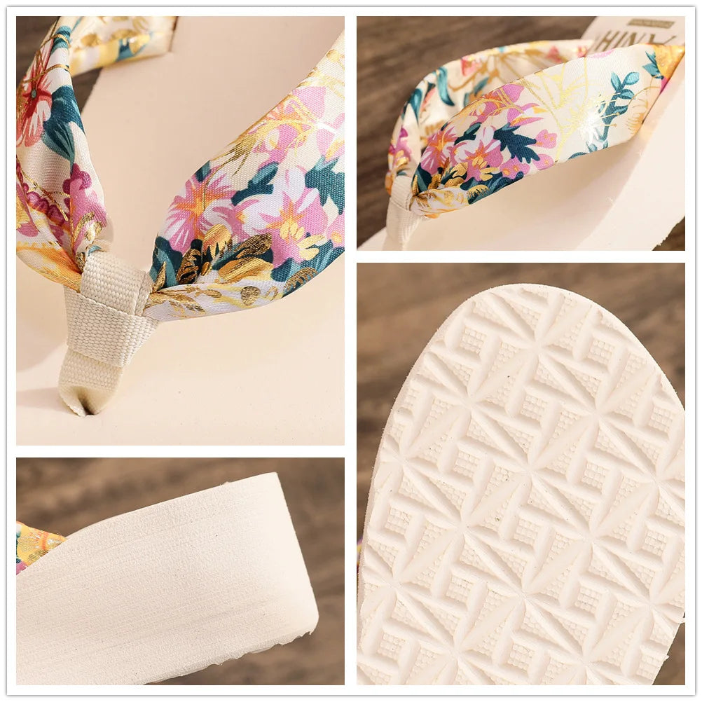 Platform Slippers Casual Outside Wedges Sandals