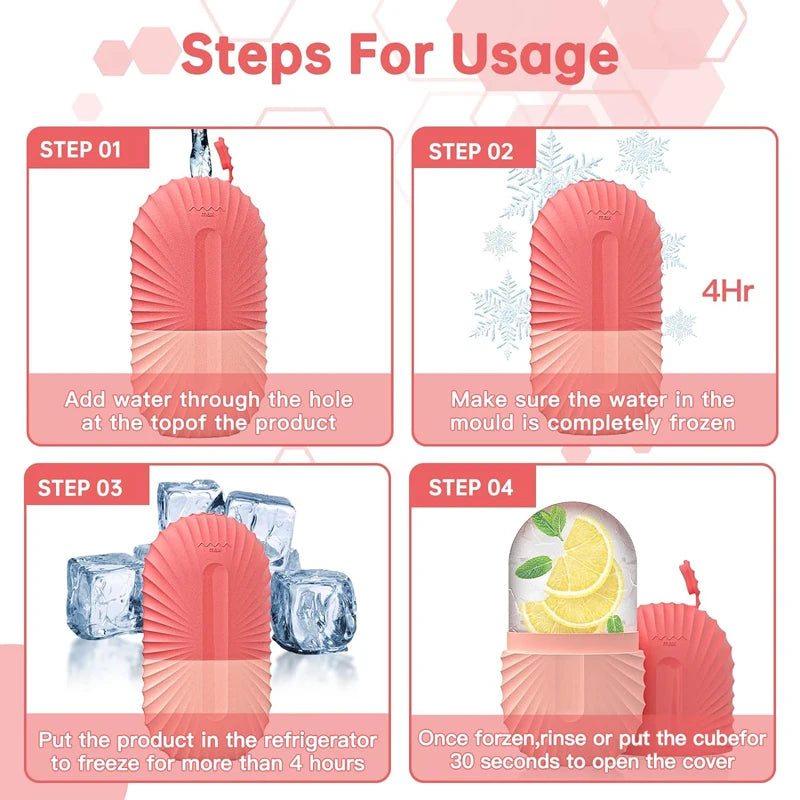 Ice Face Roller Ice Cube Beauty Massage Silicone