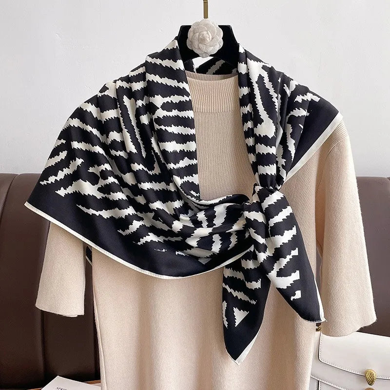 90*90Cm Square Scarf Twill Silk Bandana Pashmina