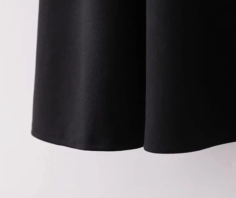 Vintage Belt Woolen Midi Skirt