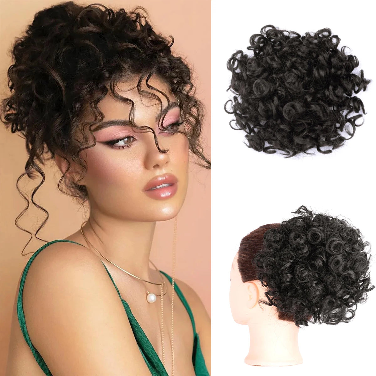 Hair Bun Clip In Ponytail Hair Extensions