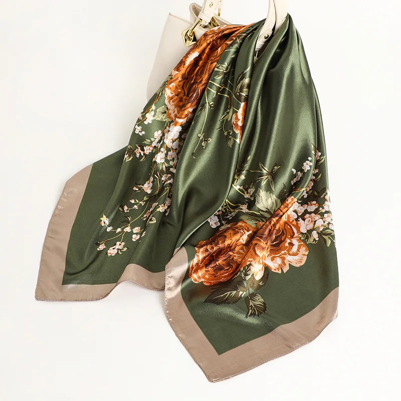 90*90cm Women Scarf Silk