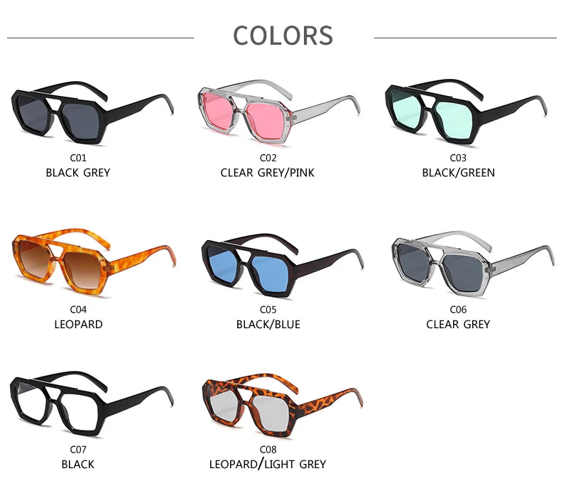 Women's Fashion Irregular Square Sunglasses