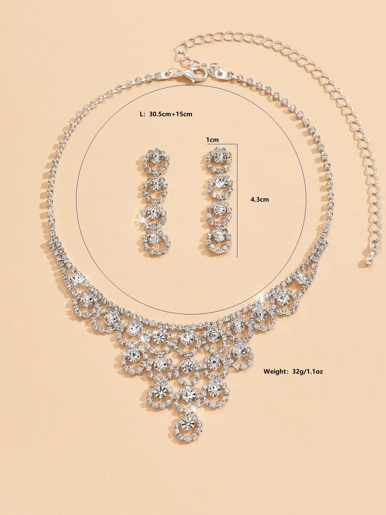 women's fashion jewelry set, wedding accessories