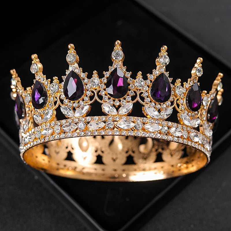 Baroque Round Wedding Crown