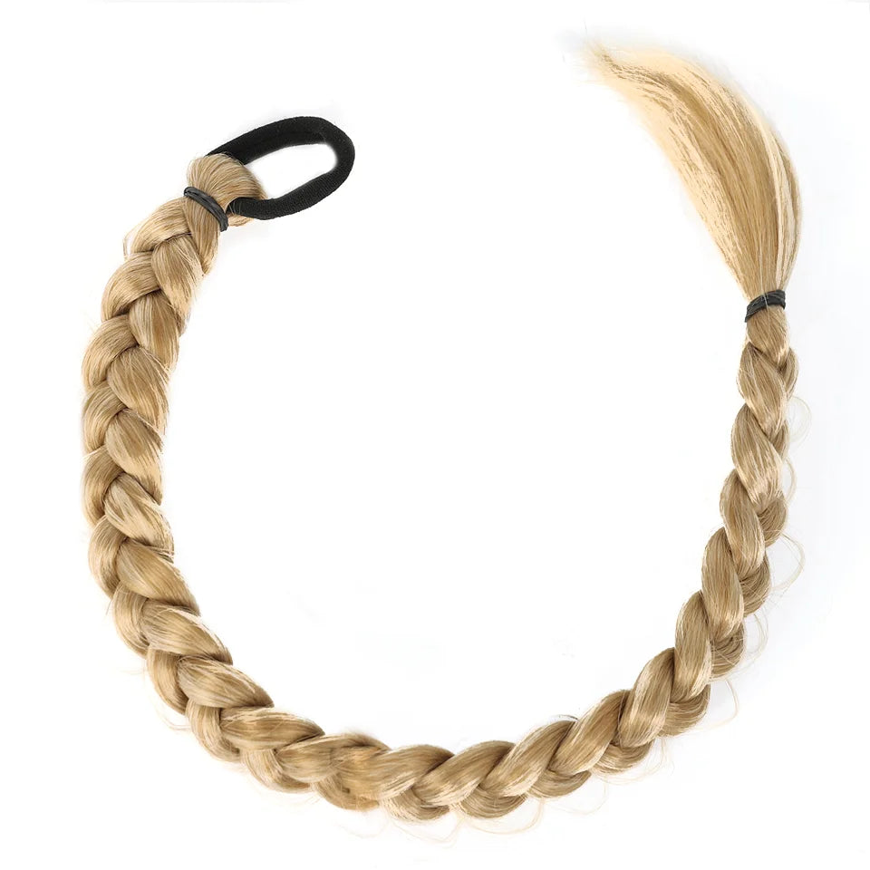 24 Inch Synthetic Long Braided Ponytail Hair Extensions