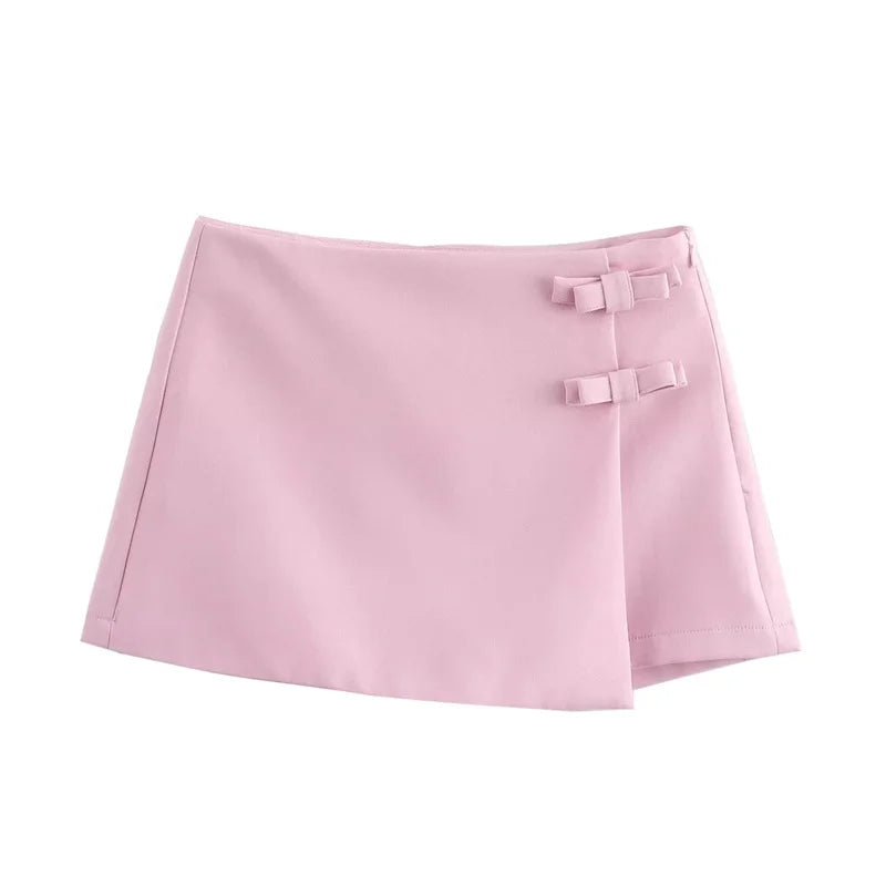 Summer Slit Short Skirt High Waist