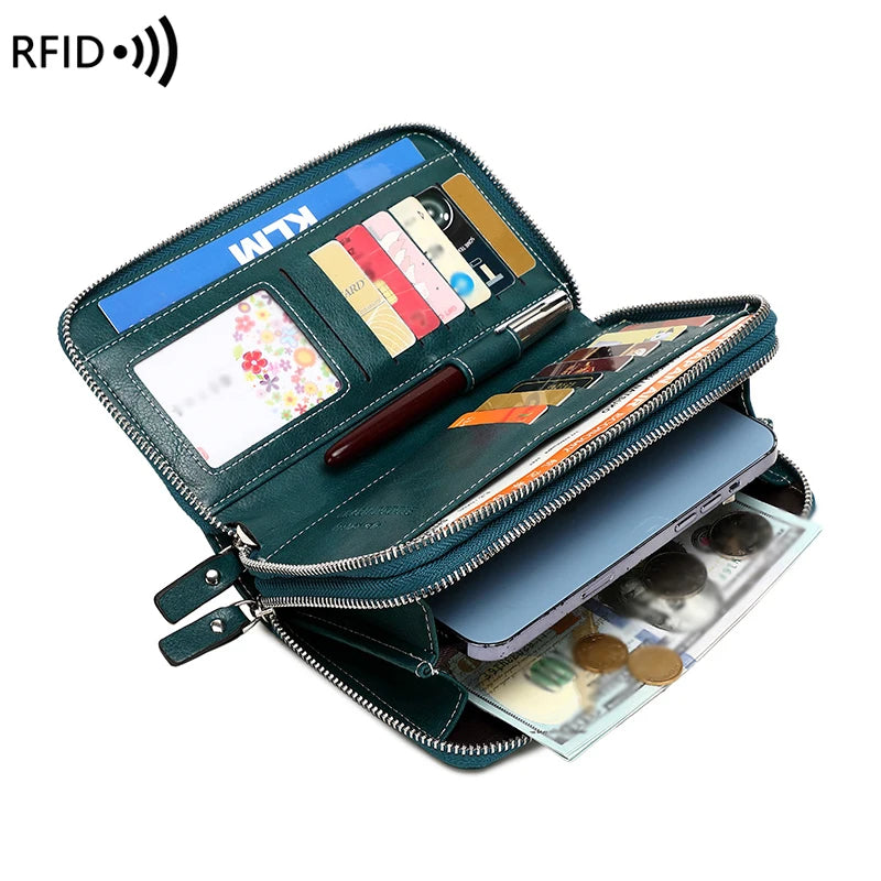Block Resistant Multifunctional Women's Purse