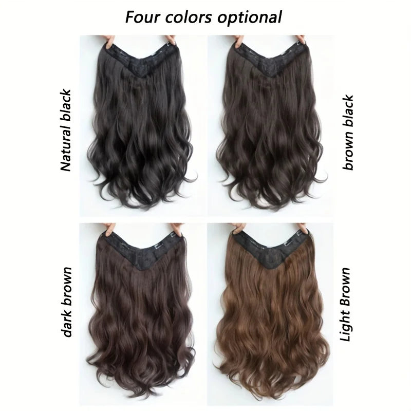Invisible Long Wave Synthetic Hair Extensions