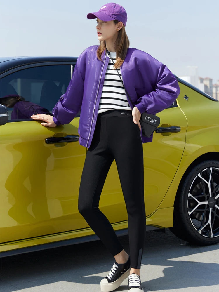 Minimalist Winter Leggings Solid Warm Ankle