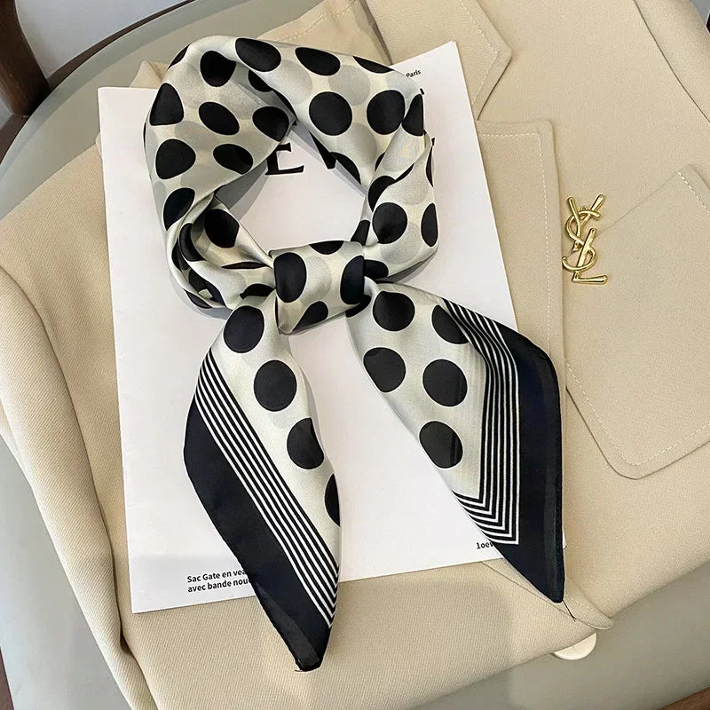 Luxury Design Print Silk Square Scarf