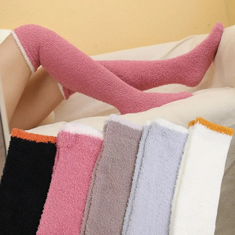Coral Fleece Over-knee High Socks