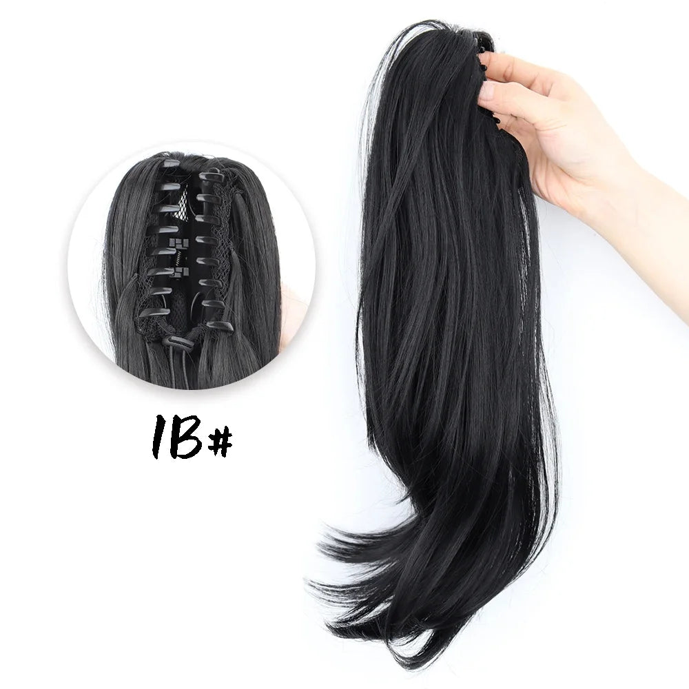 Synthetic Claw Clip Ponytail Hair Extension