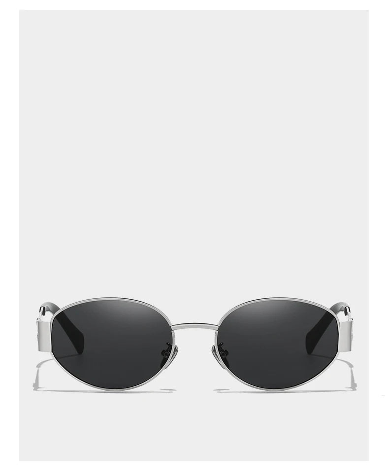 UV400 Sun Glasses Alloy Oval Eyewear
