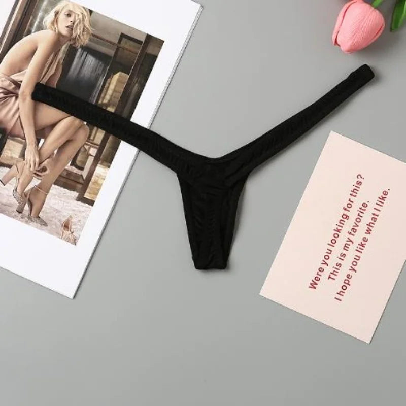 2/4pcs New Deep V Thong Women Underwear