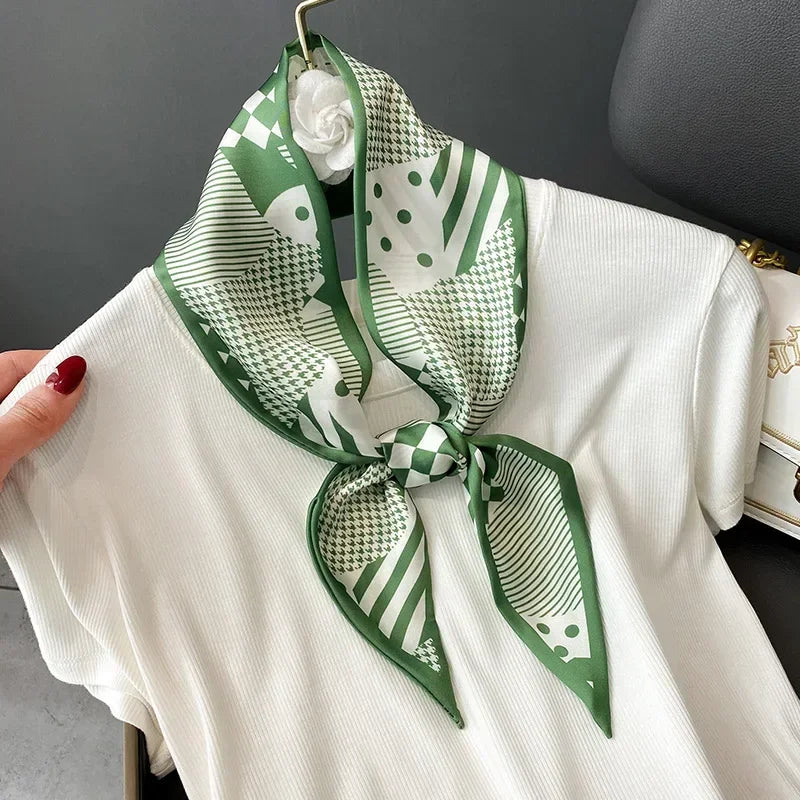 Fashion Print Hair Ribbon Scarf