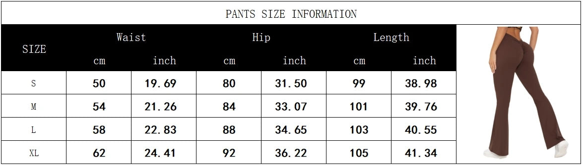 Scrunch Butt Gym Flare Leggings Sexy V Waist Push Up Leggings