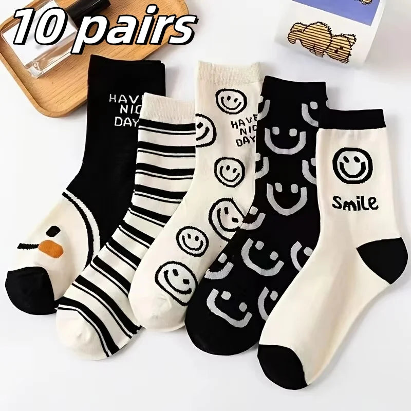 Happy Face Crew Socks