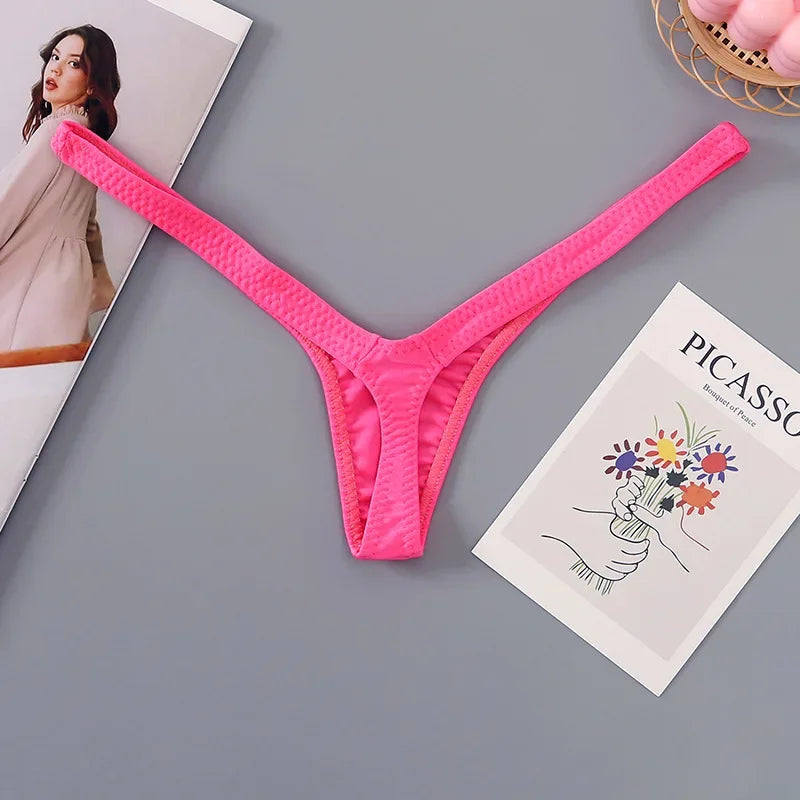 2/4pcs New Deep V Thong Women Underwear