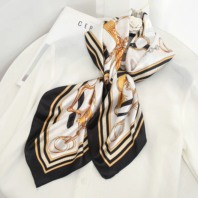 Silk Satin Square Scarf
