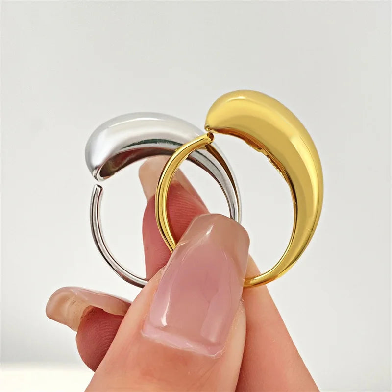 Double Ball Beads Opening Ring