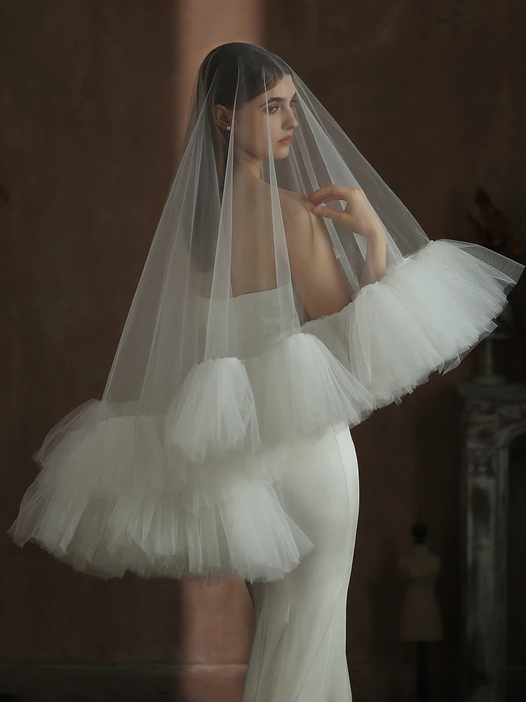 Women One-layer 3 Meters Wedding Veil