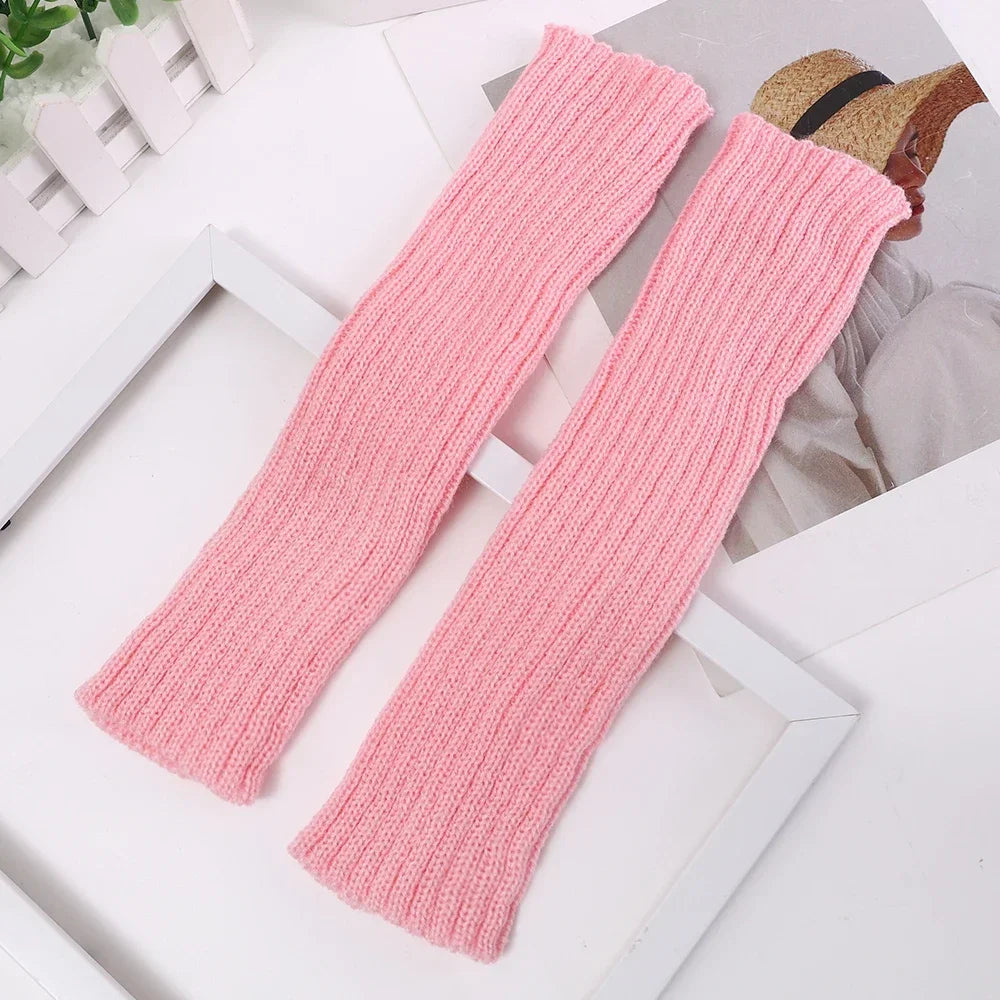 Knitted Arm Warmer Long Fingerless Gloves