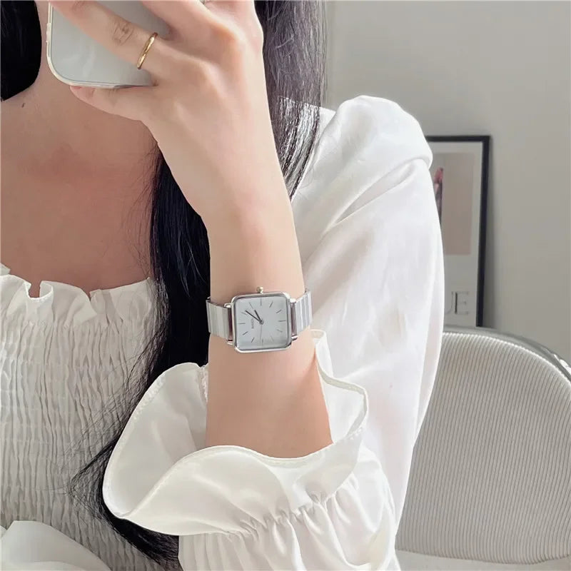 Square Watch Stainless Steel